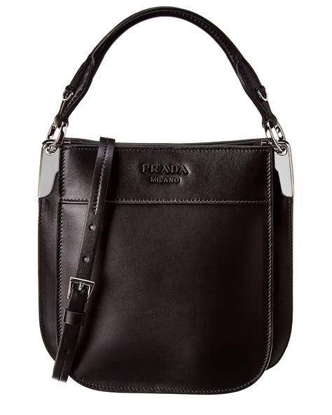 Prada Margit Shoulder Bag in Black leather 